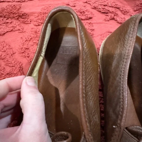 Men's Frye Brown Leather Slip-On Shoes - Picture 4 of 5